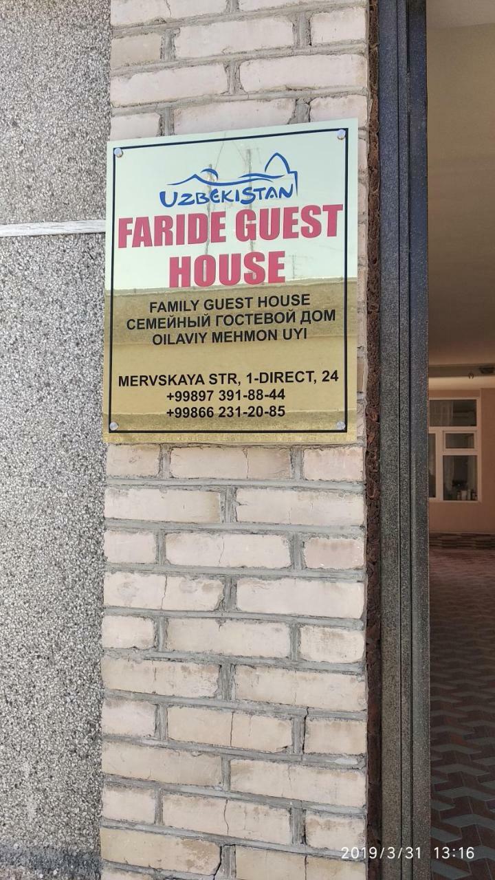 Faride Guest House Samarkand Exteriör bild